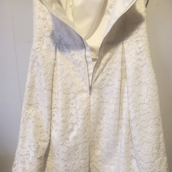 NWOT LILLY PULITZER MARIELLE CAMEO WHITE RACE FOR THIS LACE STRAPLESS DRESS - Picture 14 of 15